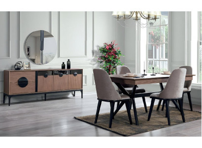 Luxus Esszimmer Set Esstisch Sideboard mit Spiegel Neu Komplett Modern Möbel