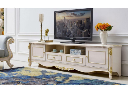 Sideboard TV Lowboard rtv Tisch Wohnzimmer Holz Schrank Klassisch Barock