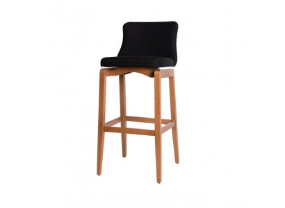 Barhocker Stühle Design Stuhl Tresen Sessel Bar Stoff Lehnstuhl Luxus Polster