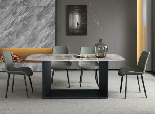 Esstisch Moderne Edelstahl Esszimmer Wohnzimmer Küche Tische Design Tisch Metall