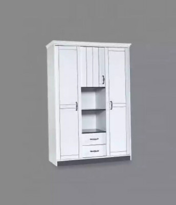 Landhaus Möbel Schlafzimmer Kleiderschrank Schrank Weiß Schränke 140cm