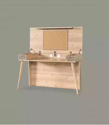 Sekretär Schreibtisch Tisch 130x60x152 Schreibtische Tische Möbel Holz Computer