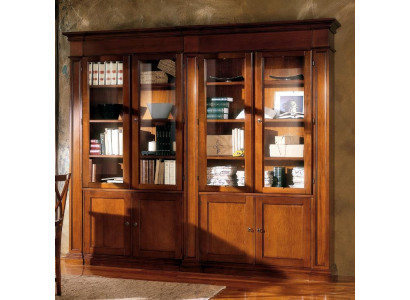 Wohnzimmer Schrank Regal Bücherregal Holz Büroschrank Schränke Vitrine Italien