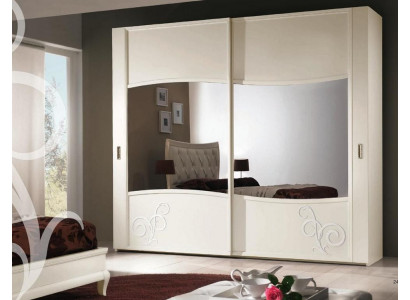 Luxus Kleiderschrank mit Schiebetüren Schlafzimmer Schrank Schränke Holz Design