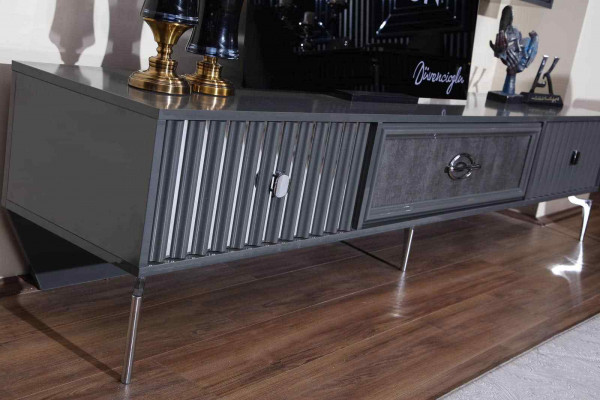 Luxus WohnWand Wohnzimmer Sideboard RTV Regal Wände Schrank