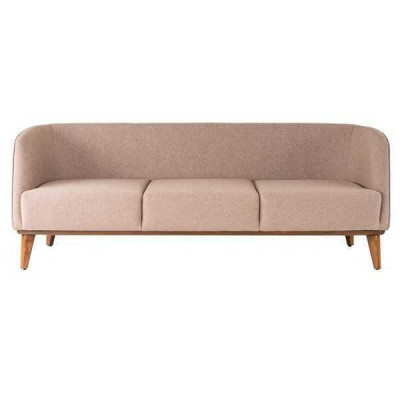 Beiges Sofa Stilvoller 2-Sitzer Moderne Wohnzimmer Couch Polster Sofas