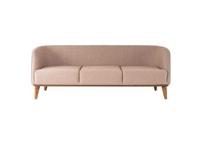 Beiges Sofa Stilvoller 2-Sitzer Moderne Wohnzimmer Couch Polster Sofas