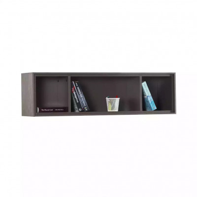 Schreibtisch Bücherregal Computertisch Regal Grau Holz Kinder Set 2tlg