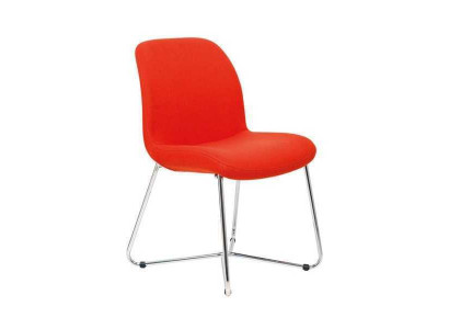 Stühle Luxus Orange Design gepolstert Stühle Büromöbel neue Textilmöbel