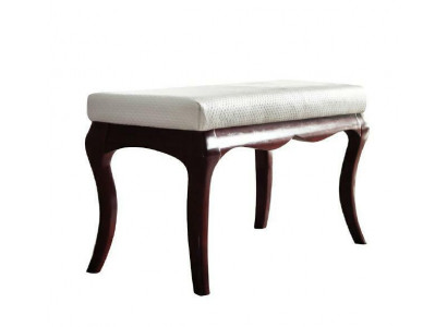 Hocker Bank Original Milano Textil Echte Handarbeit Massivholz Vollholz MI-Bank