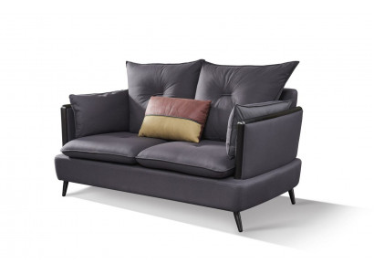 Sofa 2 Sitzer Design Sofas Polster Couchen Textil Relax Moderne Sitz Zweisitzer