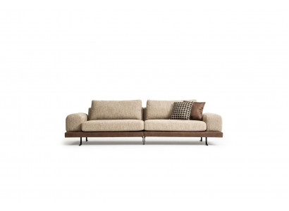 Beiges Sofa Luxus Dreisitzer Moderner Stil Wohnzimmer Couch Polstermöbel