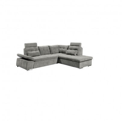 Design Ecksofa L-Form Sofa Couch Bettfunktion Polster Schlafsofa Textil