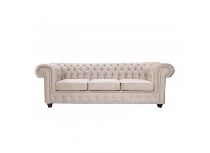 Chesterfield Sofagarnitur Sofa 3+1 Mello mit Bettfunktion Couch Polster Sofa Neu