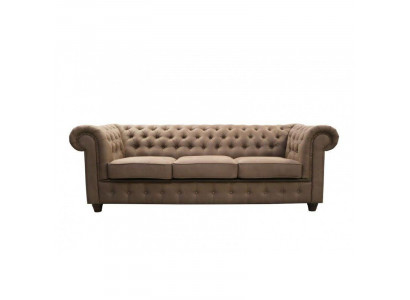 Chesterfield Cambridge 3 Sitzer mit Bettfunktion Couch Polster Sofas Couchen Neu