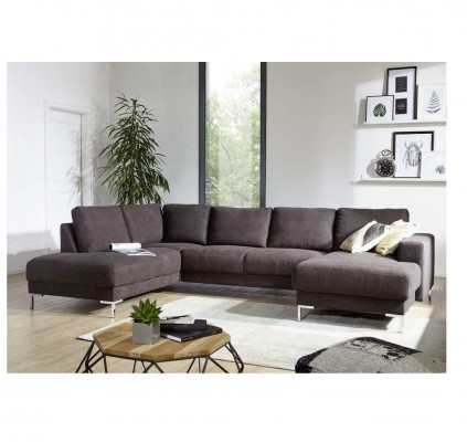 Wohnlandschaft Ecksofa U-Form Couch Sitz Polster Set Garnitur Modern