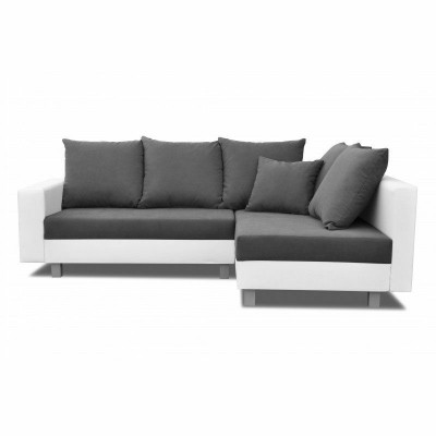 Design Ecksofa Sofa L-form Bettfunktion Couch Sitz Eck Sofas Textil Polster LED