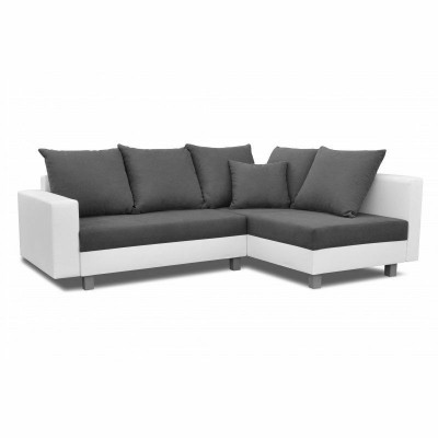 Design Ecksofa Sofa L-form Bettfunktion Couch Sitz Eck Sofas Textil Polster LED