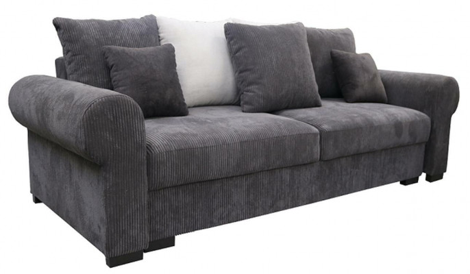 Schlafsofa big xxl Lümmel Wohnzimmer Couch 256cm Bettfunktion Sofa