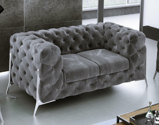 Chesterfield Couch 2 Sitzer Polster Sitz Stoff Textil Couchen Leder Sofas Sofa