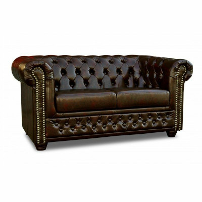 Chesterfield Sofa 2 Sitzer York Couch Polster Sofas Couchen Neu