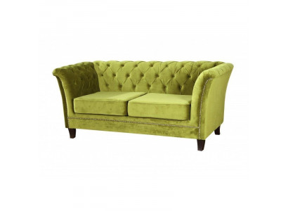 Chesterfield Design Sofa Couch Polster Kanzlei Praxis Büro Sofas Textil Stoff