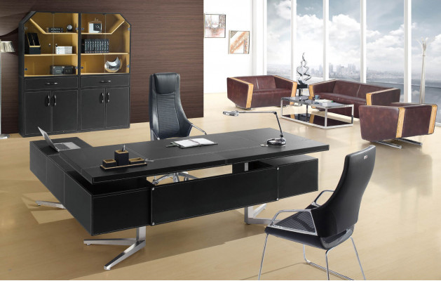 Schreibtisch Büro Tisch Schwarz Dekorative Modern Office Tische Designer