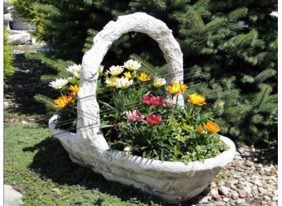 Blumenkübel Pflanz Kübel Dekoration Figur Natur Blumentöpfe Vasen Garten