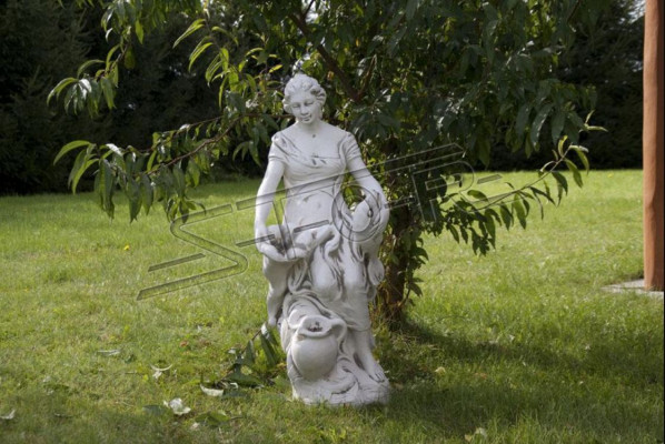 Dekoration Figur Frau Garten Designer Figuren Skulptur Weiß Skulpturen