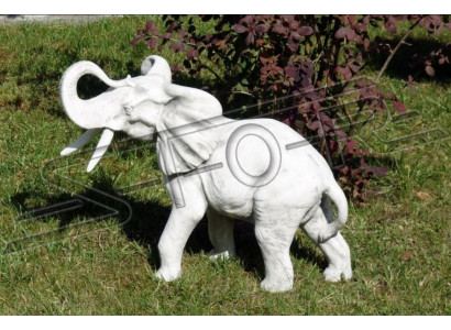 Design Figur Elefant Skulptur Figuren Skulpturen Statuen Weiß Dekor Statue