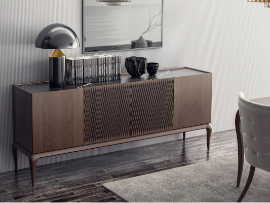 Luxus Esszimmer Set 6tlg Neu Esstisch 4x Stühle Einrichtung Sideboard