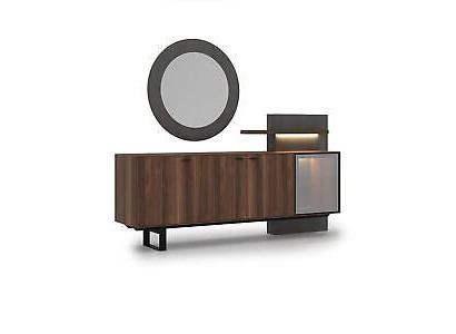 Luxus Komplett Set Esszimmer Sideboard mit Spiegel Design Modern Einrichtung