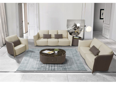 Sofagarnitur 3+2+1 Sitzer Set Sofa Design Polster Modern Couchen Couch