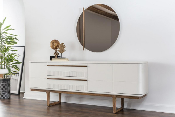 Essecke Essgruppe Esszimmer Esstisch Stühle Sideboard 10tlg Holz Weiß