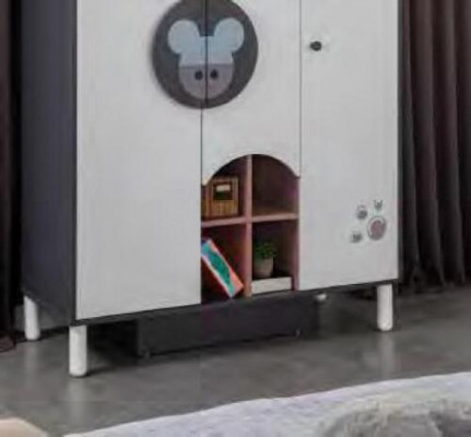 Kleiderschrank Design Möbel Kinderzimmer Schrank Regal Holz Schlafzimmer Neu