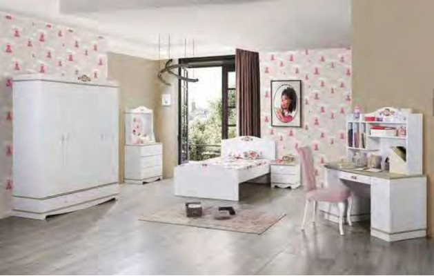 Kinderzimmer Jugendzimmer Design Schlafzimmer Luxus Komplett Set 5tlg