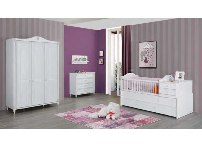 Kinderzimmer 3tlg Set Schlafzimmer Kleiderschrank Kommode Jugendzimmer Möbel 