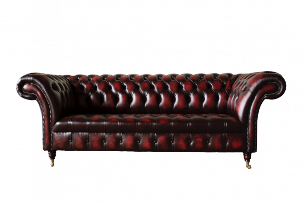 Chesterfield Leder Sofa 3 Sitzer Braun Designer Couch Luxus Polster Neu