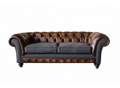 Chesterfield Design Luxus Polster Sofa Couch Sitz Wohnzimmer Leder Neu