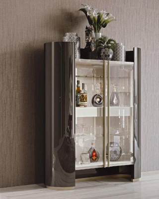 Vitrine Esszimmermöbel Wohnzimmer Glasmöbel Vitrine Design Bizzotto Schränke Neu