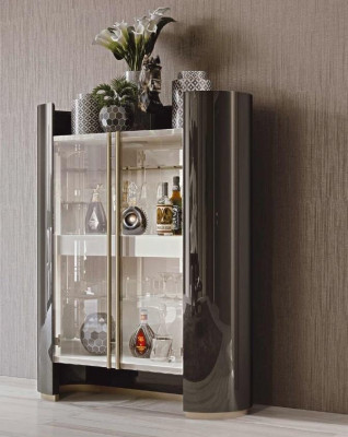 Vitrine Esszimmermöbel Wohnzimmer Glasmöbel Vitrine Design Bizzotto Schränke Neu