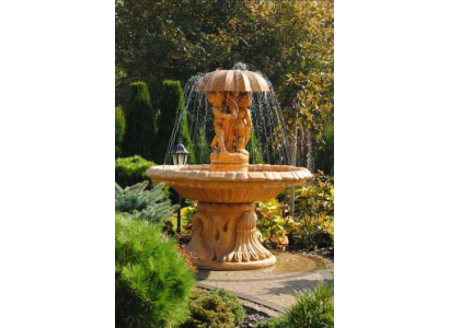 Springbrunnen Garten Teich Brunnen 176cm Steinbrunnen Gartenbrunnen Fontaine Neu