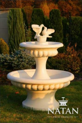 Zierbrunnen Springbrunnen Skulptur 138cm Brunnen Deko Garten Fontaine Teich Neu