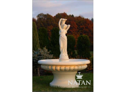 Zierbrunnen Springbrunnen Figur 164cm Brunnen Dekoration Garten Fontaine Teich