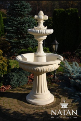 Springbrunnen Garten Teich Brunnen 173cm Steinbrunnen Gartenbrunnen Fontaine Neu