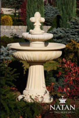 Springbrunnen Garten Teich Brunnen 138cm Steinbrunnen Gartenbrunnen Fontaine Neu