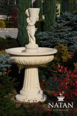 Springbrunnen Garten Teich Brunnen 159cm Steinbrunnen Gartenbrunnen Fontaine Neu