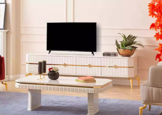 Couchtisch Sideboard 2tlg Wohnzimmer Möbel Tisch Lowboard neu weiß