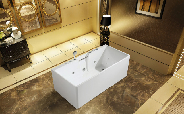 Whirlpool Badewanne Wanne Luxus Wannen Badewannen Relax mit Griff 150x80