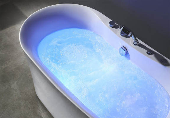 Acryl Whirlwanne Jacuzzi Indoor Whirlpool Badewanne Home Spa Weiß